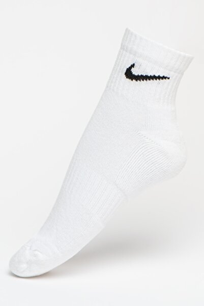 Nike Everyday Cush Ankle Socks - 3 Pairs, White, L