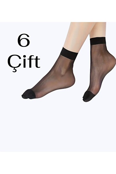 erceys 6 أزواج من الجوارب النسائية الرفيعة 20 دينيير غير اللامعة