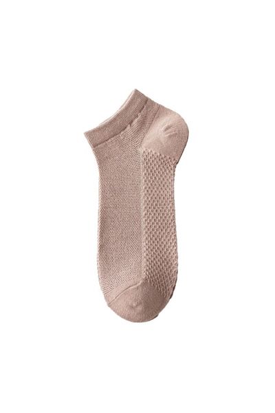 OEM Set 3 pairs of men's short socks, breathable, comfortable, cotton, brown, size 38-44 EU