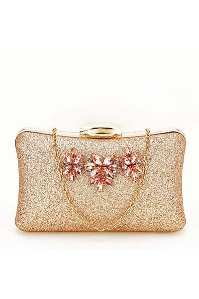 SOFILINE Rose gold clutch with brooch BYH814 05