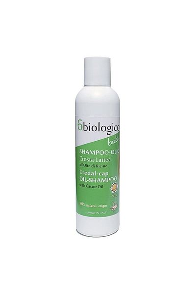 6biologico Shampoo for Treating Baby's Scalp Crust with Oil, Vegan Product, 6BIOLOGICO, 200ml