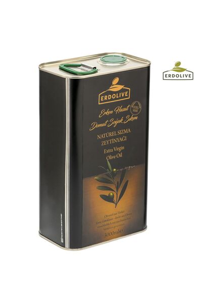 Erdolive 3 Lt Domat Tipi Erken Hasat Soğuk Sıkım Zeytinyağı - Özel Seri