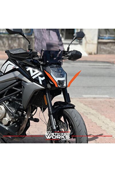 ARONA Cfmoto NK250 Ön Kafa Yan Sticker Dekor Şekil Model Sticker
