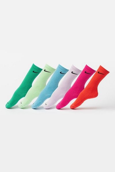 Nike Set de șosete lungi din amestec de bumbac pentru antrenament - 6 perechi, Multicolor, L