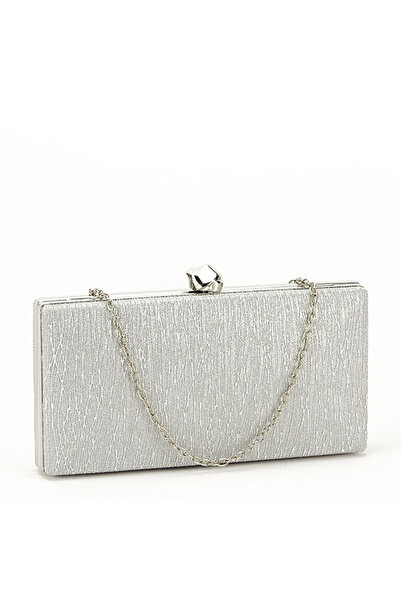 SOFILINE Τσάντα clutch με γκλίτερ BYH809 -06 Ασημί