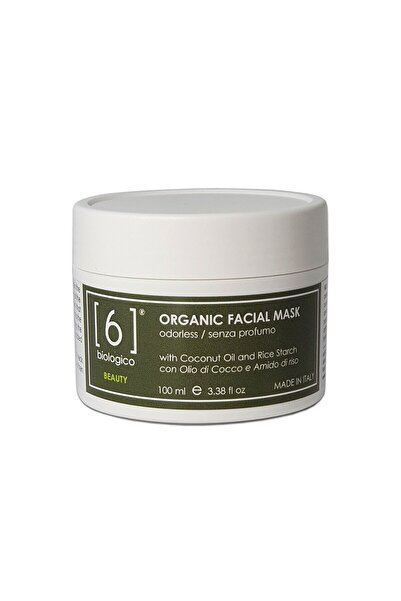 6biologico Organic face mask with coconut and rice 100 ml - purifying and reducing pores