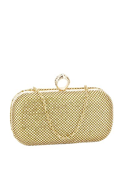 SOFILINE Gold clutch with pebbles BFL-1061 05 Gold