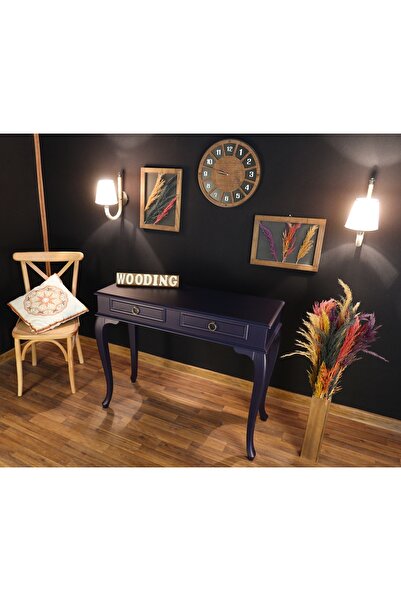 Wooding Mobilya 120 Cm Çekmeceli Masif Lacivert Dresuar