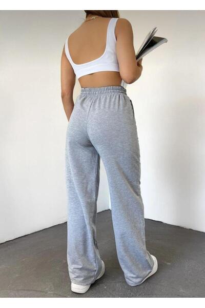 Le Vion Kadın 2 IPLIK BAGGY baskılı Bol Paça Eşofman Altı
