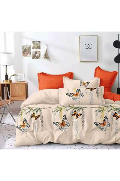 FIONNA.RO Finet Bed Linen - Orange Butterflies