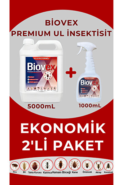 Biovex Premium UL İnsektisit Haşere İlacı Hamam Böceği, Tahta Kurusu, Karınca...