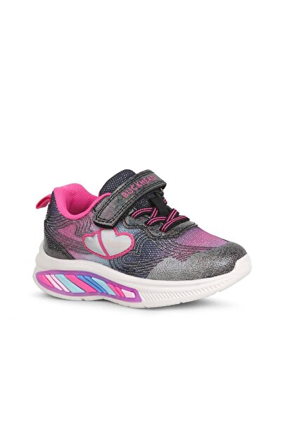 BUCKHEAD Buck3042-001 Nina Girls' Lighted Sneakers Black