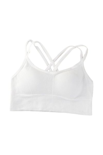 Mixbo - Gym bra, with straps and bare back, seamless, Push Up model, size U
