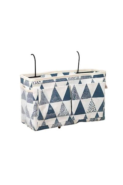Mixbo Organizator suspendat pentru patut copii Mixbo, triunghi, 30 x 10 x 18 cm, albastru