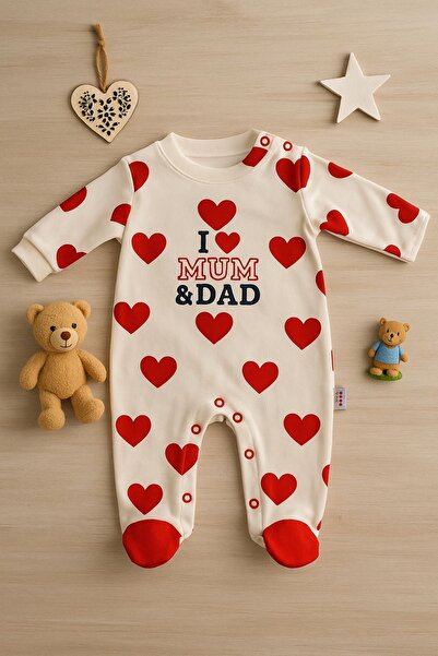 AKİ MODA KİDS Newborn Baby Girl I Wax Dad Jumpsuit