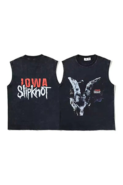 weywot Tricou unisex oversize cu imprimeu SlipKnot, lavabil