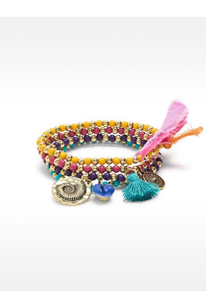 PARFOIS Çok Renkli ve Tılsımlı Elastik Bileklik Seti