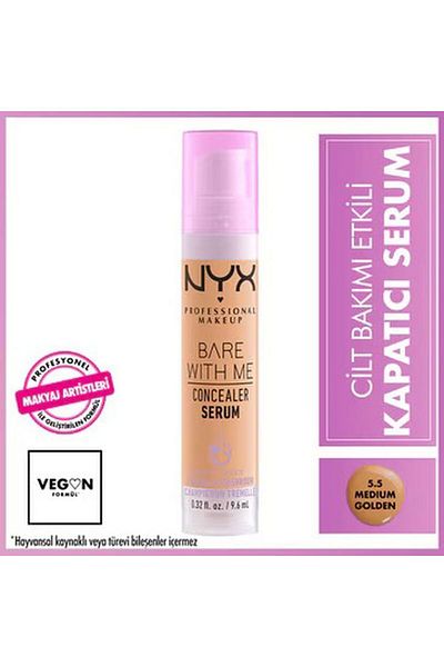 NYX Bare with Me Conceal and Calm Serum 5.5 Medium Golden