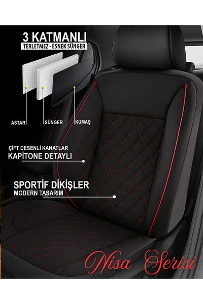 Galaxy Nissan Pulsar Compatible Nisa Series Auto Seat Cover