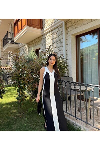 LEE LOLAN Kadın Askılı Şerit Detay Ayrobin Elbise