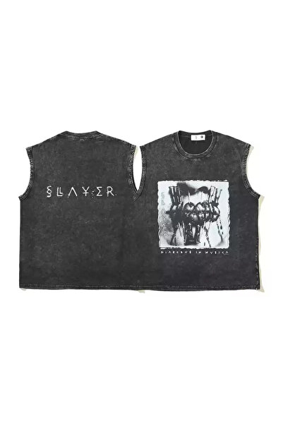 weywot Tricou oversize unisex lavabil cu imprimeu Slayer