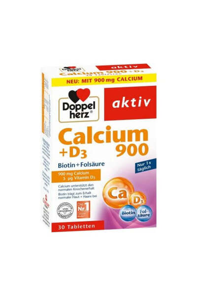Other Calciu900 + D3 + Biotina + Acid folic Aktiv, 30 comprimate, Doppelherz