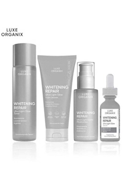 LUXE ORGANIX منظف ومُصلح مُبيض/تونر/مرطب/سيروم