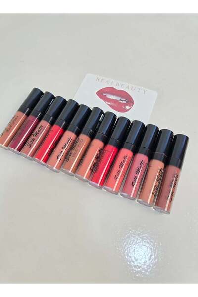 real beauty مجموعة أحمر الشفاه كولورستاي - 12 لونًا ساتانًا