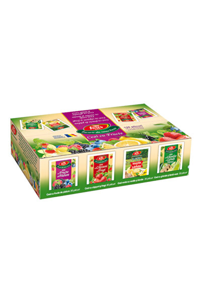 Fares ceai de fructe, 4 sortimente, 120 pliculețe