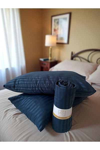 BESTİNA GOLD Cotton Satin Fitted Sheet Set