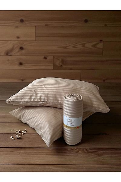 BESTİNA GOLD Cotton Satin Fitted Sheet Set