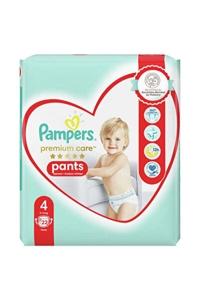 Pampers Scutece pentru bebelusi Premium Care Pants, Marimea 4, 9-15kg, 22 Buc...