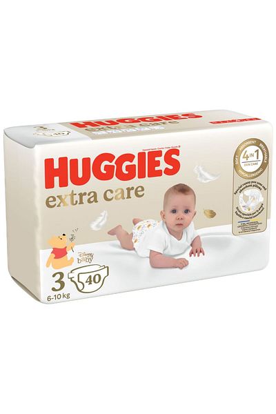 Huggies Box Baby Diapers Extra Care, Size 3, 6-10kg, 40 pieces, Huggies