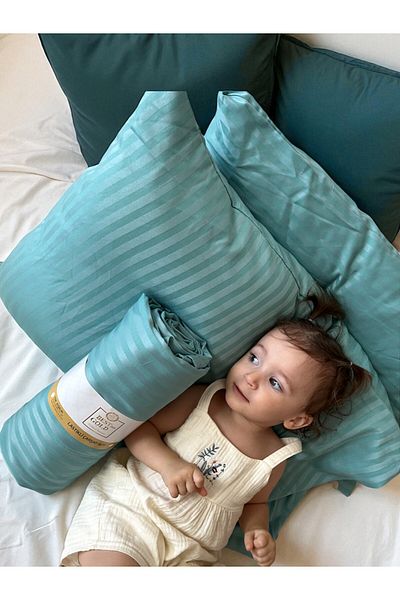 BESTİNA GOLD Cotton Satin Fitted Sheet Set