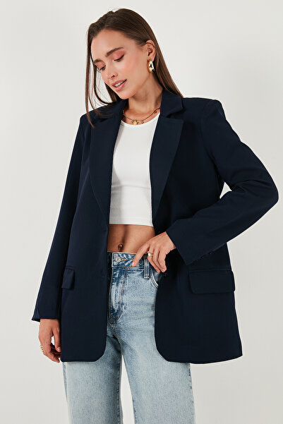 Lela Блейзер з кишенями та монокомірцем Relaxed Fit Блейзер 611BC00132