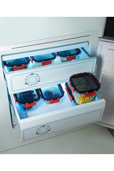 Simax Imax 0.90 Lt Square Deep Glass Storage Container – Clip-On, Heat Resistant, Oven Safe