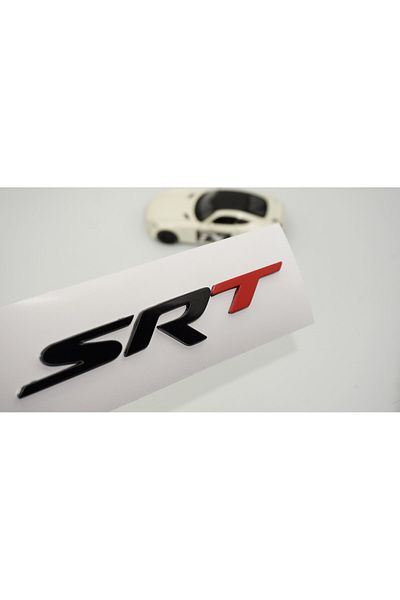 DK Tuning Dodge Challenger Billet Srt Black Red Logo Crest