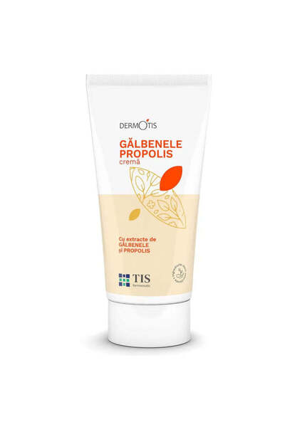 Tis Farmaceutic Crema cu galbenele si propolis DermoTis, 50ml, Tis Farmaceutic