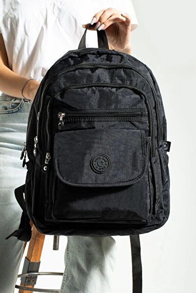 Lifonbag Geantă de școală unisex de dimensiuni mari - cu mai multe compartime...