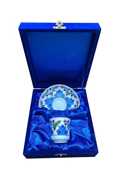 ÅLÅ OTANTİK HEDİYELİK طقم فنجان واحد مع صندوق مخملي