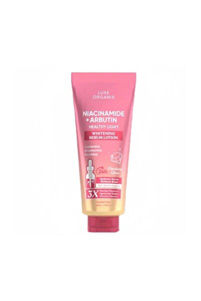 LUXE ORGANIX لوشن مصل تبييض البشرة بالنياسيناميد والأربوتين
