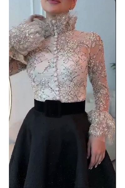 MEZON FASHION Evening dress with elegant neckline