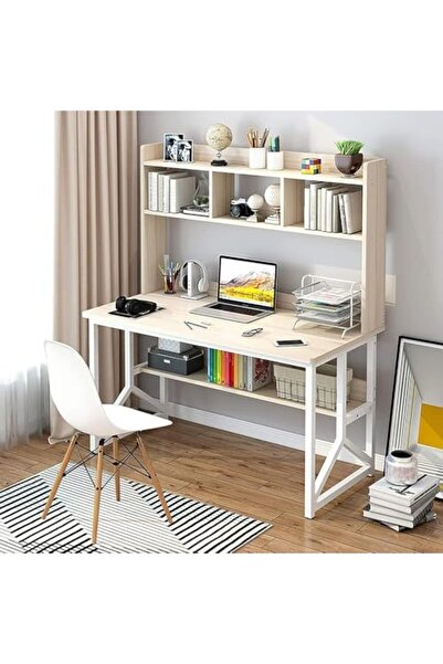 AGD Multi-Purpose Computer Desk with Storage Shelves
