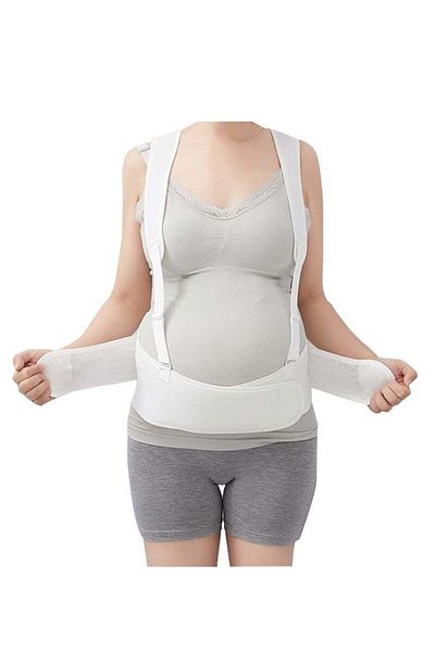 COOYA Women Pregnancy Abdominal Support Belt,Adjustable,with Shoulder Straps, For Stages of Pregnant