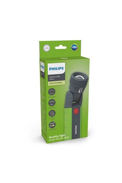 Philips Xperion 3000 X30ZOOMX1 LED work light, 6W, 1000 lumens, focusable, 3.7V, rechargeable