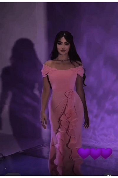 MEZON FASHION Elegant ruffle and rose dress