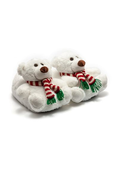 Twigy Tw Polar White Women's Animal Slippers