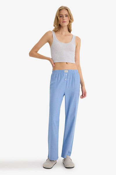 DeFacto Regular Fit Long Length Striped Pajama Bottom-Fall in Love E8645Ax25Au