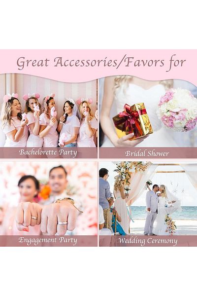 JUSTOTRY Set of 7 packages for bachelorette party JUSTOTRY, paper/textile, white/pink/gold