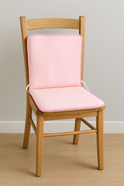 Woox Butico Puantiyeli Arkalıklı Sandalye Minderi Bahçe Sandalye Minderi Plastik Sandalye Minderi(1adet)